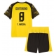 Borussia Dortmund Felix Nmecha #8 Hjemmedraktsett Barn 2025-26 Kortermet (+ Korte bukser)